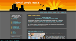 Desktop Screenshot of hawaiicondomania.com