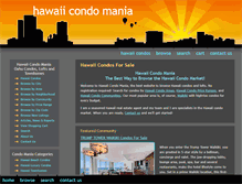 Tablet Screenshot of hawaiicondomania.com